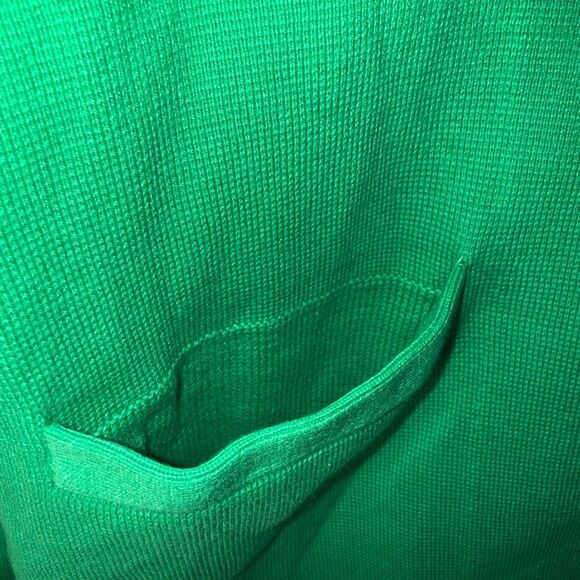 J. Crew Vibrant Green Women's Knit Pocket Blazer Small - Picture 3 of 9